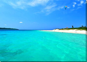 風景写真パネル 沖縄 宮古島 前浜ビーチ 04 側面画像あり アートパネル ウォールアート プレゼント ギフト 贈答品 返礼 お祝い 結婚 新築 引っ越し 誕生日 記念日 年祝い miya-017-m40skm