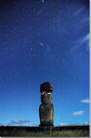 風景写真パネル 世界遺産 イースター島 アフ・コテリク 星空のモアイ アートパネル インテリア グラフィック ディスプレイ ウォールデコ パネル 写真 プレゼント ギフト お祝い 結婚 新居 出産 誕生日 入学 卒業 成人 就職 記念日 MOAI -37-M12