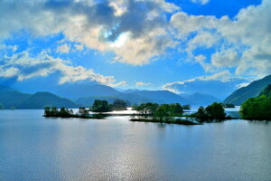 風景写真パネル 福島 裏磐梯 新緑の秋元湖 側面画像あり アートパネル グラフィックアート ウォールデコ インテリア 写真 パネル 癒やし おしゃれ モダン プレゼント ギフト お祝い 結婚祝