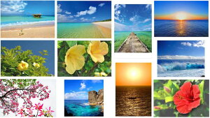 ポストカード 沖縄の島々 お得な11枚セット 送料無料 美しい風景写真 ポストカード 絵はがきは 風景 写真 ギフト お祝い クリスマスカード残暑見舞い年賀状　グリーティングカード 礼状や