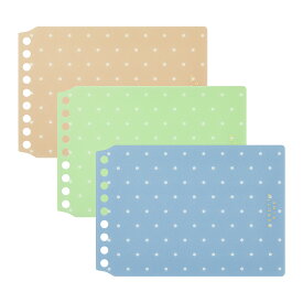 マルマン ルーズリーフ バインダー ミニサイズ くるっとリング 表紙 単品 1枚 ドット柄 9穴 FMR9PD