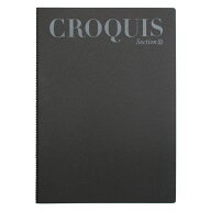 【公式】 クロッキーブック セクションクロッキー B4 377X257mm 白クロッキー紙 52.3g/m2 70枚 10mm方眼…