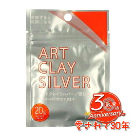 アートクレイシルバー20g 純銀粘土 銀粘土 手作り シルバー アクセサリー クレイ 指輪 シルバークラフト 銀細工 手づくりアクセサリー オリジナル ジュエリー 彫金