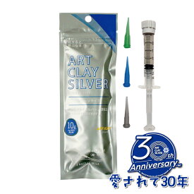 アートクレイシルバー シリンジタイプ 10g（ノズル3本付） 送料無料 手作り シルバー アクセサリー クレイ