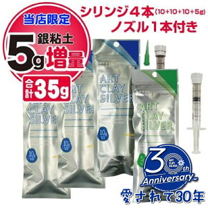 �A�[�g�N���C�V���o�[�V�����W�^�C�v 35g�p�b�N�i10g+10g+10g+5g���ʁj�m�Y��1�{�t�� �^ ���� �V���o�[ �A�N�Z�T���[ �N���C