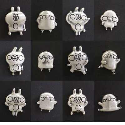カナヘイの小動物銀の粘土で作るハンドメイドピンバッジキット