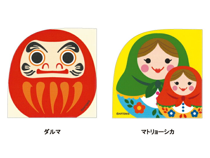楽天市場 ポケピタ コーナーポケット イラスト M ダルマ マトリョーシカ かわいい デザイン おしゃれ 可愛い おもしろ ポケットシール 雑貨メーカー直営店舗アーティミス