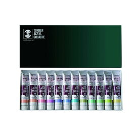 ターナー色彩(Turner Color) アクリルガッシュ パステルカラー12色セット AG02012P 20ML(6号)