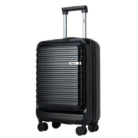 [Bargiotti] フロントオープン スーツケース拡張機能 機内持ち込み 大容量 軽量 日乃本キャスター YKKファスナー
