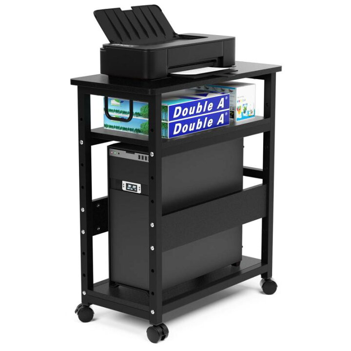 楽天市場】DEWEL プリンター台 パソコンラック pcワゴン 高さ70cm 棚板 