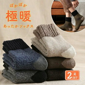 人気 おすすめ ふわふわ 保温性抜群 シンプル 人気 おすすめ 室内履き あったかソックス 冬 シンプル 裏起毛 保温 ウール まとめ買い ぽかぽか 通学 通勤 冷え 冷え性 厚手 おしゃれ 防寒 冬用 メンズ 温かい 靴下 2足セット 暖かい ソックス