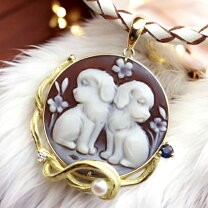 楽天市場】犬（カメオ｜レディースジュエリー・アクセサリー 