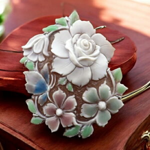 新品 薔薇と向日葵 サードニクスシェル イタリアンレザー・ネックレス 