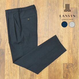 【アウトレット72％OFF】LANVIN COLLECTION 日本製イージーパンツ FINXコットン コードレーン ストライプ 涼しい リラックス 美脚 マリン 爽やか メンズ 父の日 プレゼント【gf153-41800TAF】