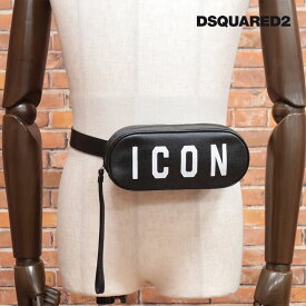 DSQUARED2 ウエストポーチ BBW0005 ICONロゴ レザー 牛革 イタリア製 カバン コンパクト◎ バッグ インポート ディースクエアード【id278-64900TAF】