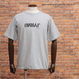 BEN TAVERNITI UNRAVEL PROJECT イタリア製Tシャツ UMAA015S19126002 UNRVL S VINT J DRAWSTRING SS 丸首 ロゴ プリント 半袖 ストリート メンズ 【ib448-44000TAF】