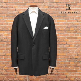 春夏 TETE HOMME 国産ジャケット 大きいサイズ 抜群のストレッチ ハニカム ジャージー 無地 楽ちん ゴルフ 3L 4L 5L 特大 ビッグ メンズ テットオム【ig103-29700TAF】