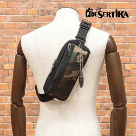 DESERTIKA ボディバッグ STRONGMIND-T06 撥水 耐久 CORDURA 迷彩 ミリタリー スポーティー イタリア製 コンパクト メンズ 30代 40代 50代【ie415-19800TAF】