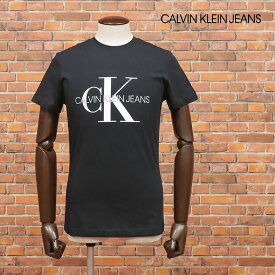 CALVIN KLEIN JEANS Tシャツ J30J3I43I4 ロゴ レタード プリント 丸首 なめらかジャージー 半袖 ハイカジュアル メンズ カルバン・クライン ジーンズ【ic606-9350TAF】