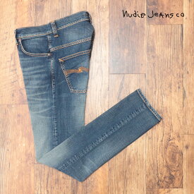 Nudie Jeans デニムパンツ THIN FINN 112917 OSCAR WORN DARK ヴィンテージ ストレッチ 美脚 ヌーディージーンズ メンズ アメカジ【kt127-36300TAF】
