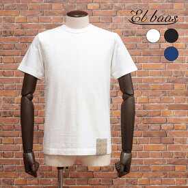 【期間限定P11倍 閉店SALE】【アウトレット】Et baas PATCHII コラボ 半袖Tシャツ クルーネック 日本製 丸胴 天竺 スラブ カットソー メガネ拭き付き メンズ 紳士 エバース【kf408-9900TAF】