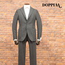 秋冬 DOPPIAA イタリー製スーツ 上質ウール100％ フラノ あたたか無地 上品 クラシコ モダン 高級 イタリアブランド …