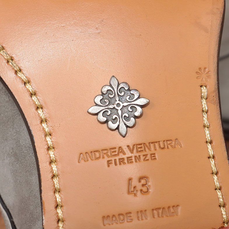 ANDREA VENTURA/44(29-29.5cm)/チャッカブーツ 上質スエード 無地 靴