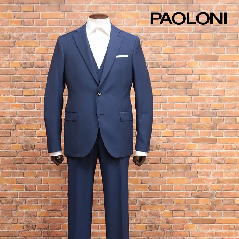 PAOLONI パオローニ ストライプ シングルスーツ セットアップ 48