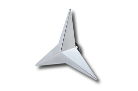 アートフレンド オリジナル ホイールスピンナー ベンツ型 370Φ 17.5インチ 中型車 小型インチアップ車用 3穴 ステンレス ＃800鏡面 1個 トラック