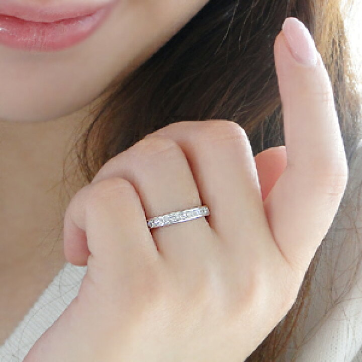 楽天市場】Pt900 ダイヤモンド エタニティ リング【0.7ct】【H-SI 