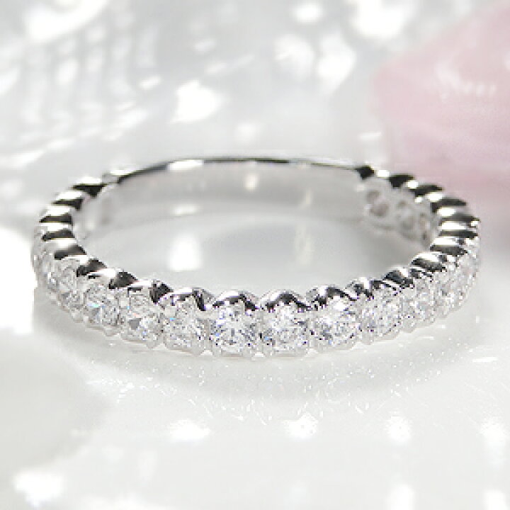楽天市場】Pt900 ダイヤモンド エタニティ リング【0.7ct】【H-SI 