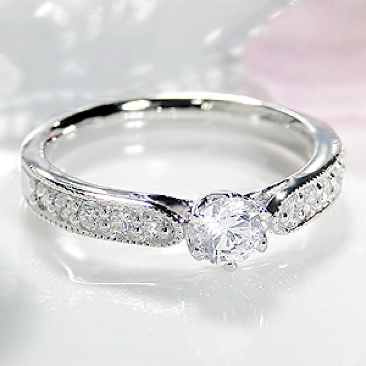 楽天市場】pt900 0.55ct 一粒ダイヤモンドリング [Hカラー/SIクラス  