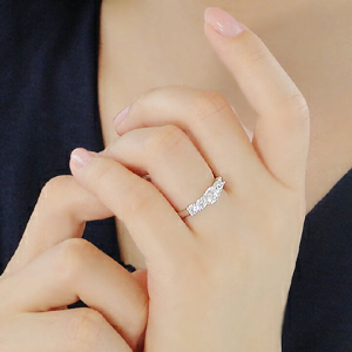 楽天市場】pt900 ダイヤモンド リング【0.85ct】【H-SIクラス】上品  