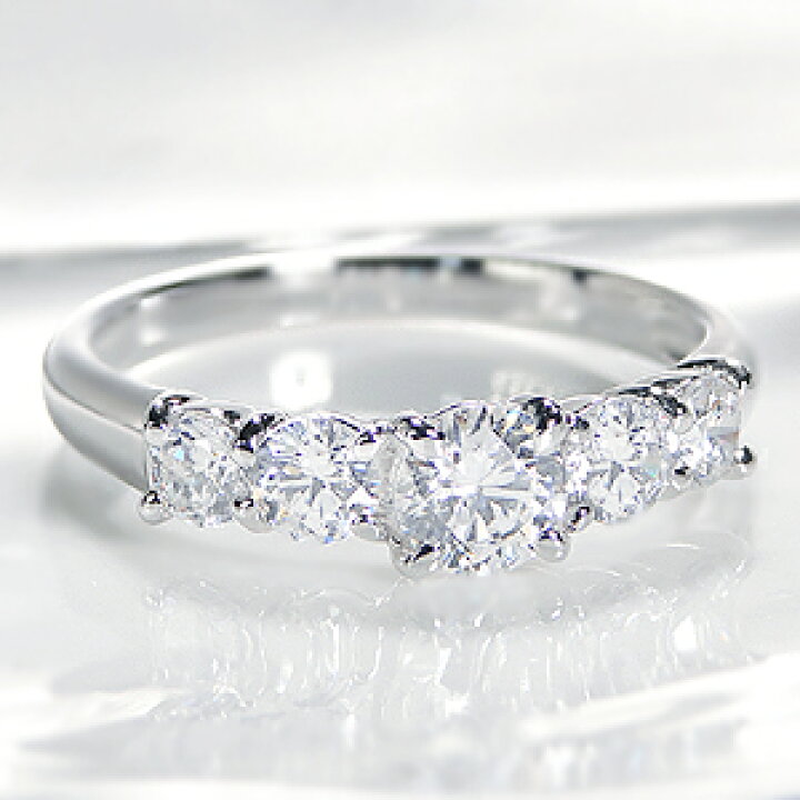 楽天市場】pt900 ダイヤモンド リング【0.85ct】【H-SIクラス】上品  