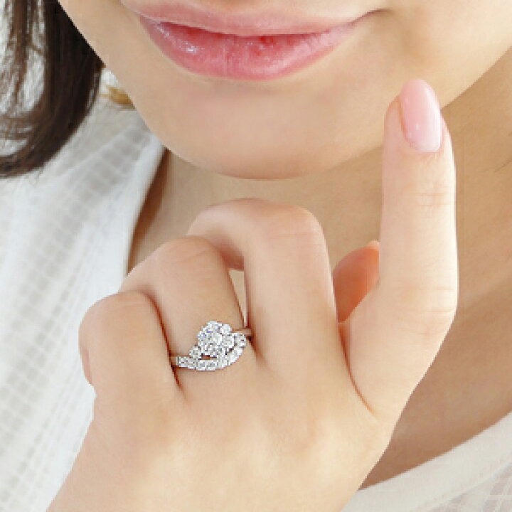 楽天市場】Pt900【0.75ct】ダイヤモンド リング おしゃれ 上品 