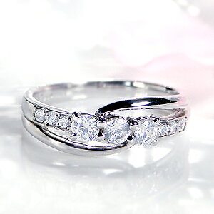 Pt900 _ChO y0.5ctUPz[HJ[SINX] i@v`i @EF[u EG[u _CA 0.5ct LO 蕨 LO Mtg WG[ sL[  󖳗 v