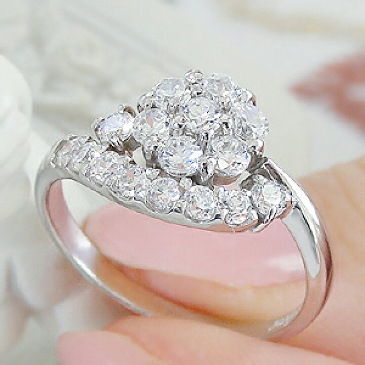 楽天市場】Pt900【0.75ct】ダイヤモンド リング おしゃれ 上品 