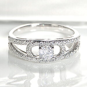 Pt950 _ChO y0.40ctz i@v`i  _CA 0.4ct LO 蕨 LO Mtg WG[  󖳗 v[g