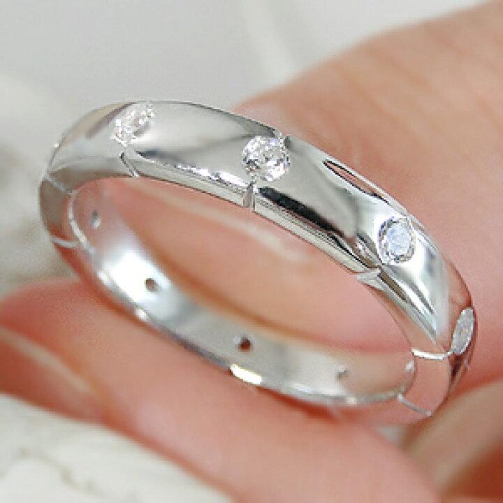 楽天市場】Pt950【0.5ct】【H-SIクラス】テン ダイヤモンド フル 