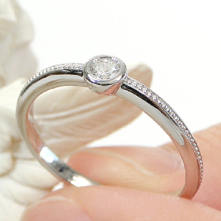 楽天市場】【ピンキー対応】 K24/Pt1000【0.1ct】 一粒 ダイヤモンド  