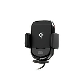 カシムラ ワイヤレス充電器自動開閉ホルダー エアコン取付 キャパシタ付 Qi認証 急速充電 車内 手帳型も対応 KW-17