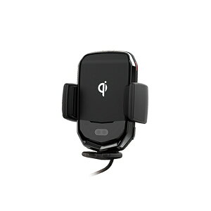 カシムラ ワイヤレス充電器自動開閉ホルダー エアコン取付 キャパシタ付 Qi認証 急速充電 車内 手帳型も対応 KW-17