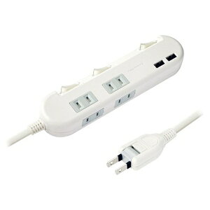 JV 4AC-2USB-3.4A SW 1.2m WH p\R Ӌ@ PCANZT[ d^bv AC-010