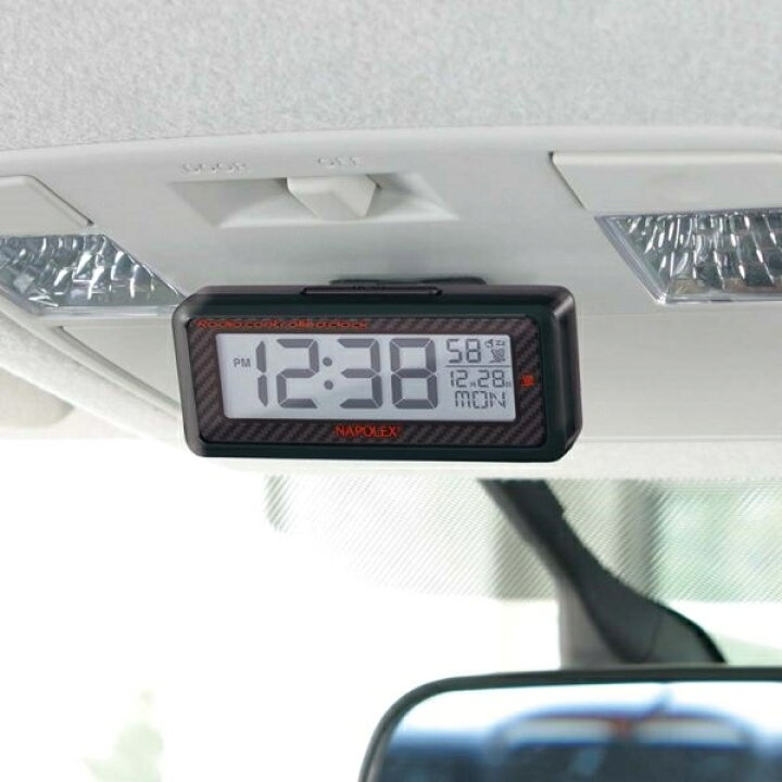 楽天市場 全国受信ok 金属ステー取り付け アラーム付き 車用電波時計 Fizz 1013 ナポ 雑貨 カー用品 アーティクル