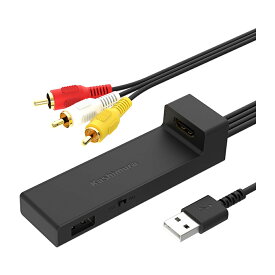 HDMI→RCA変換ケーブル USB1ポート コンバーター USBポート付 コンパクト設計 カシムラ KD-232