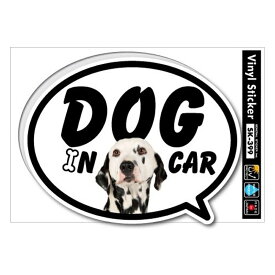 ドッグインカー Dog in Car ステッカー ペット 犬 ダルメシアン ゼネラルステッカー PET-022