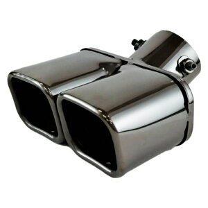 マフラーカッターツイン ガンメタ マフラー 下向きマフラー専用 付属品:6角レンチ1個 ブレイス BX-472