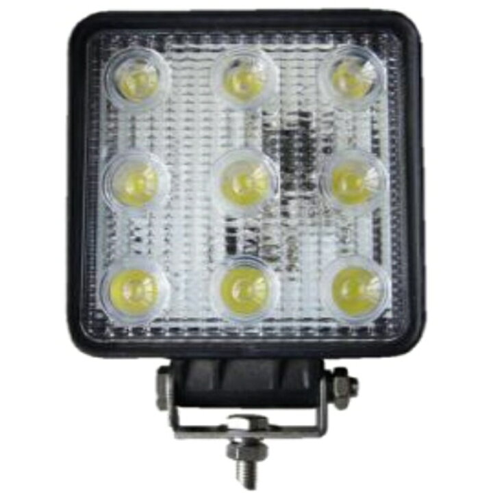 楽天市場】LED作業灯 (角) 10V-80V 共通 27W 27w 6500k 1450lm ボデー 