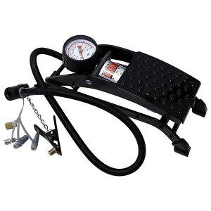 約1000kPa バイク用・自転車用・自動車用・ボール用・ボート用・浮き輪用ノズル フットポンプ 大自工業 PD-100