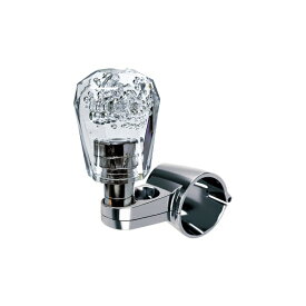 アクリルハンドルスピンナー ハンドル 車 車庫入れ 運転 大型車 トラック ハンドルカバー対応 クリア シンプル カシムラ KS-123